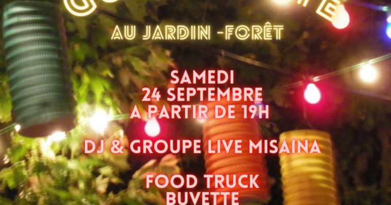 Guinguette au jardin-forêt le 24 septembre 2022
