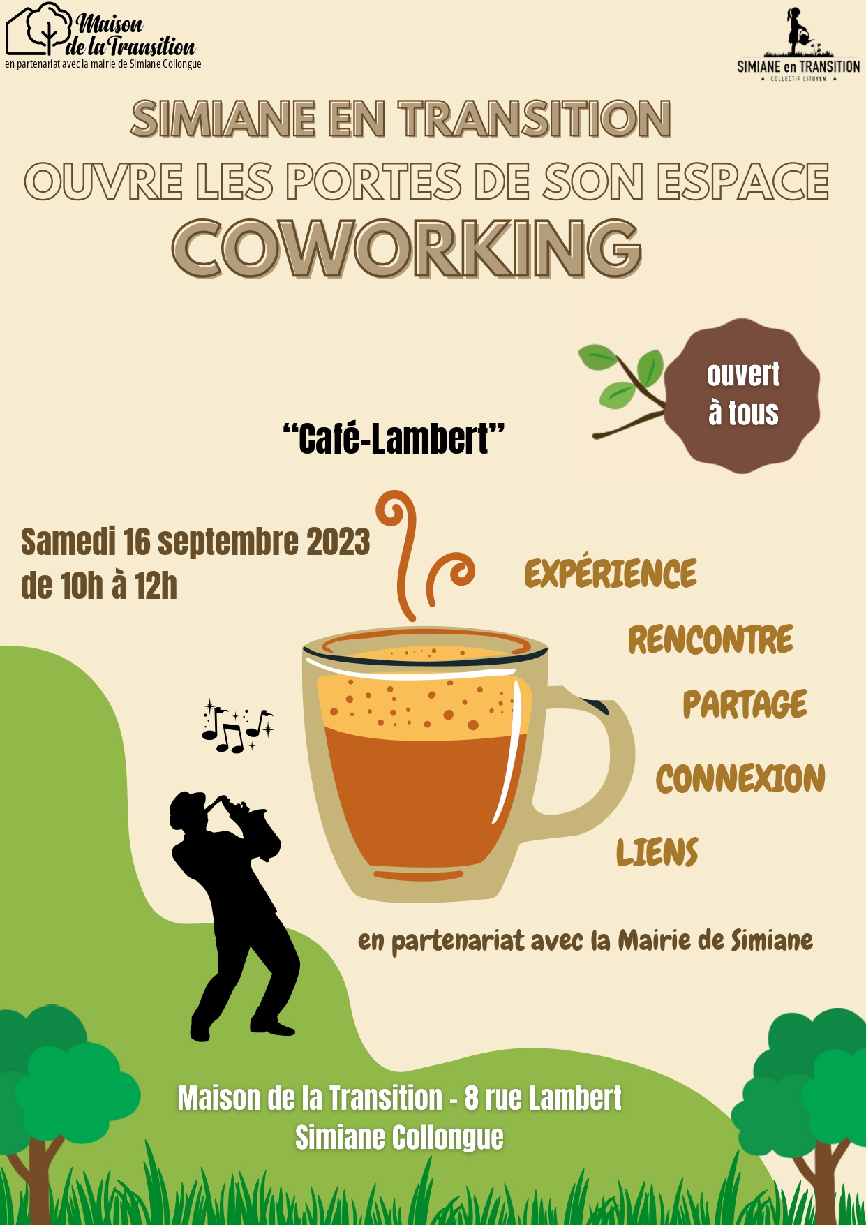3ème Café Lambert spécial rentrée et ouverture du coworking
