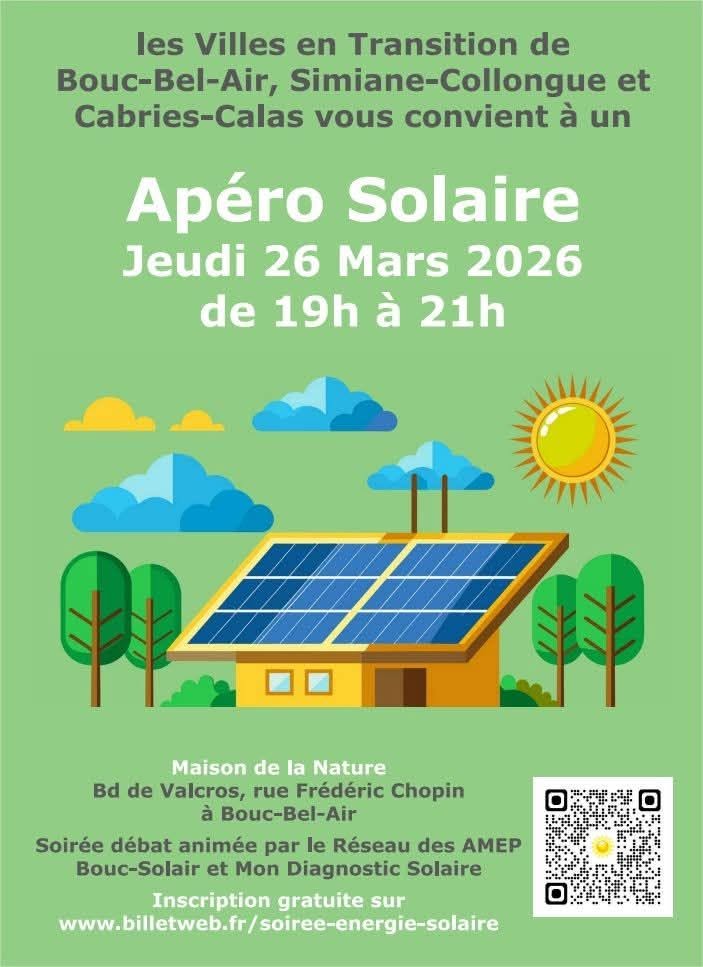 Soirée Apéro Solaire le jeudi 26 mars 2026