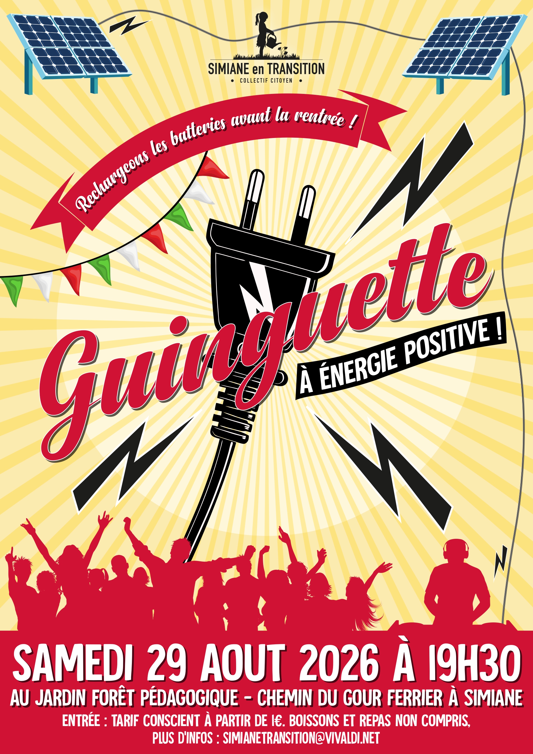 Guinguette à énergie positive le samedi 29 août 2026